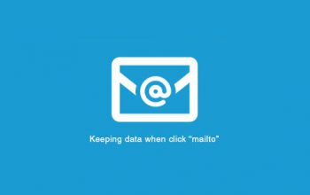 Keeping data when click "mailto"