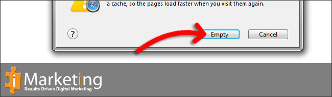 Step 4 Click on Empty in the pop-up box.
