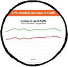 Increase in search Traffic on Real Estate Agent